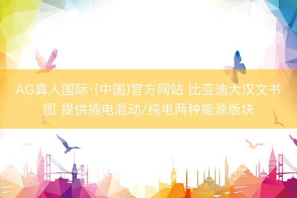 AG真人国际·(中国)官方网站 比亚迪大汉文书图 提供插电混动/纯电两种能源版块