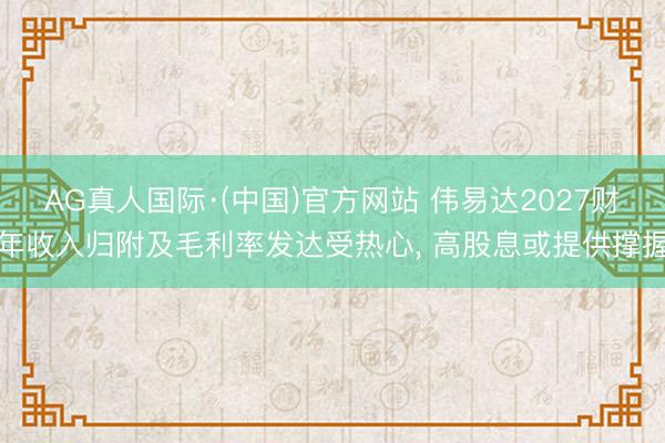 AG真人国际·(中国)官方网站 伟易达2027财年收入归附及毛利率发达受热心， 高股息或提供撑握