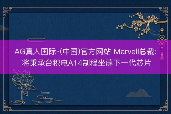 AG真人国际·(中国)官方网站 Marvell总裁: 将秉承台积电A14制程坐蓐下一代芯片